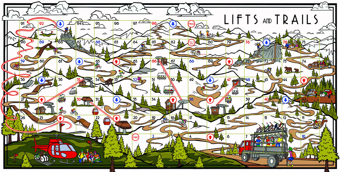 Lifts & Trails - Mountain Biking Edition - Download and print at home